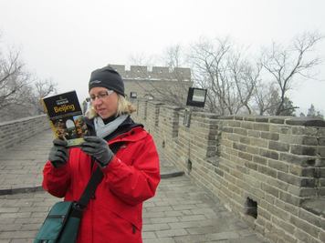 Mrs. Carroll at the Great Wall of China